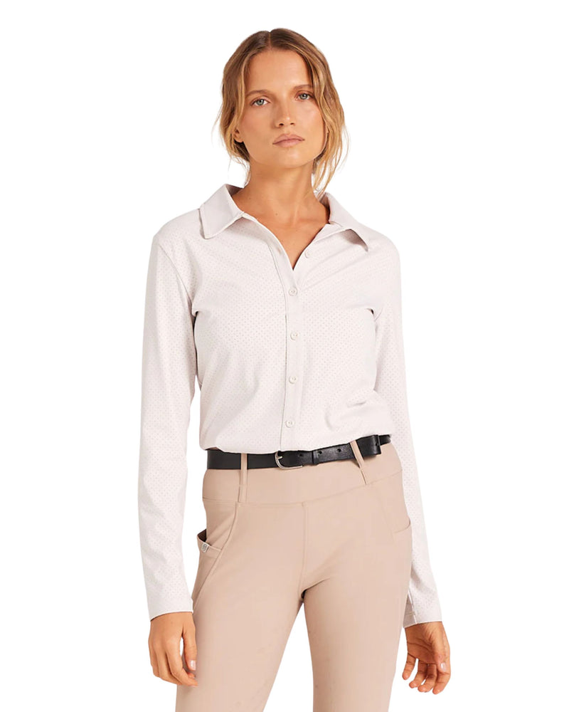 Milrey Callie Long Sleeve Blouse - Stone