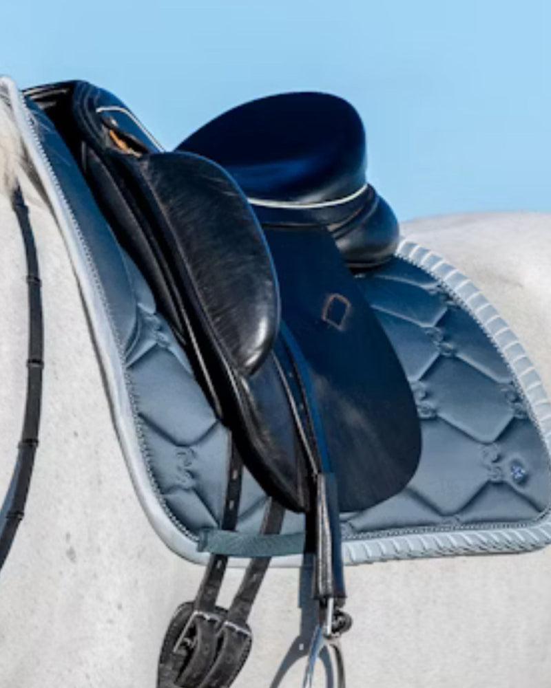 PS of Sweden DR Ruffle Saddle Pad - Ice Blue