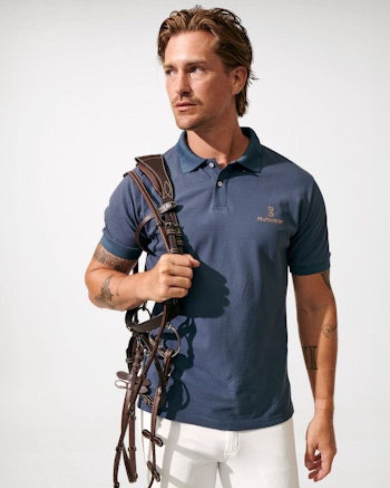 PS de Suecia Lucas SS Polo - Azul tormenta